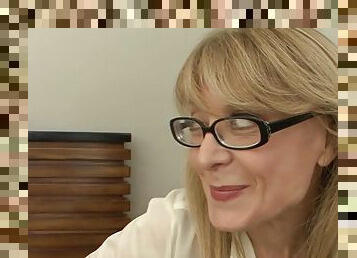 Shameless GILF Nina Hartley crazy adult clip