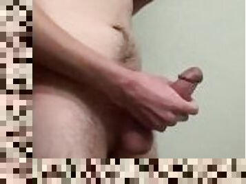 Jerking my big cock