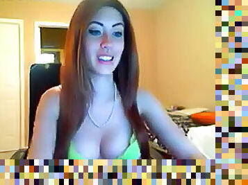 Redhead webcam girl in hot lingerie