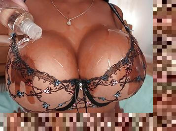 Hot busty ebony MILF amazes with great POV while taking dick harder than ever