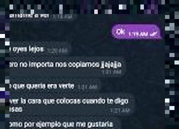 Reaccionando al chat con mi amiga caliente ????