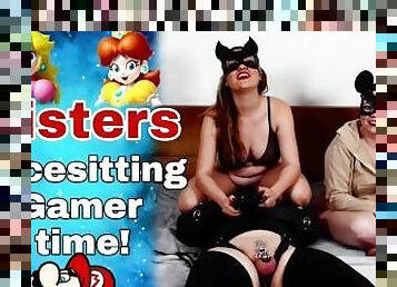 Femdom Stepsisters - Face Sitting Gamer Girl Bondage BDSM Female Domination Real Homemade Milf