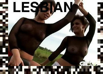 Sexy Lesbian Teen Babes Stripping