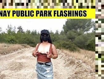 HORNY PINAY PUBLIC PARK FLASHING - PERFECT TITS AND PUSSY FOR FUCKING