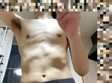 pelancapan, amateur, zakar-besar, homoseksual, orang-jepun, fetish, solo, zakar