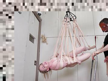 bondage extreme for the petite blonde