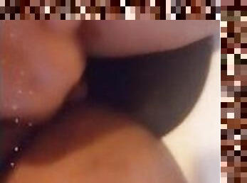 baignade, masturbation, public, amateur, ébène, belle-femme-ronde, solo