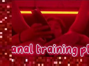 ???? petite stoner babes 1st anal training sesh ????