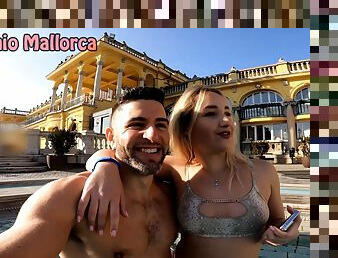 Antonio Mallorca - Fucking A Slutty French Teen in Thermal Bath of Budapest - Latina