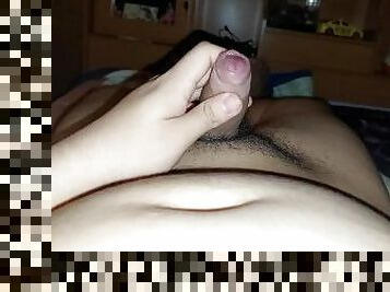 Small dick cum in body