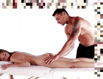 Massage leads thin amateur to deeper perversions