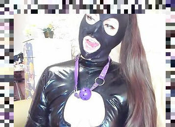 masturbare-masturbation, amatori, camera-web, fetish, latex, solo, inceandu-se, bruneta