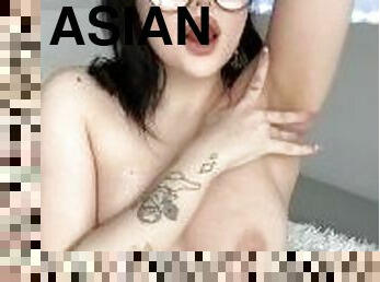 asiatique, gros-nichons, écolière, amateur, ados, naturel, fétiche, solo, brunette