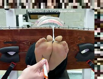 Bondage tickling foot fetish porn