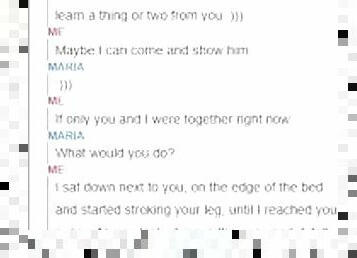 Sexting  Cheating Girlfriend Sexting On Snapchat With Boyfriend Near Her