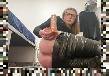 Trans girl kendal wanting to fuck her hard dildo so badly