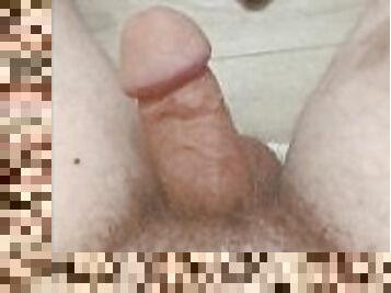 Tiny hairy dick gets hard