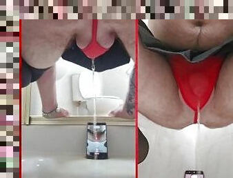 Pissing through a g-string dual view