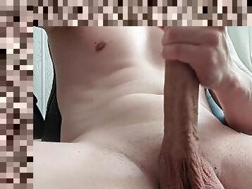 Solo male masturbating