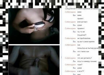 Kinky omegle chat room goes wild in an instant