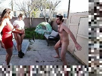 Backyard Boot Ballbusting