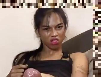 BIG DICK AND BALLS LADYBOY