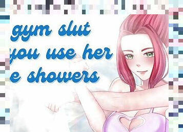 Hot Gym Slut Lets You Use Her in the Showers [Submissive Slut] [Sloppy Blowjob]