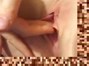 Woman fingers pussy