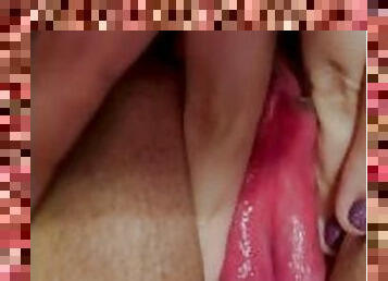 clitoris-bagian-atas-vagina-paling-sensitif, mastubasi, vagina-pussy, amatir, permainan-jari, ketat, cantik-pretty, seorang-diri, basah, tato