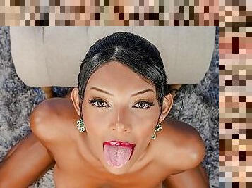 masturbação, transsexual, transsexual-tranny, pequeno, sozinho, exótico, provocando