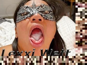 Horny Pinay MILF toys herself to squirting orgasm and swallows big load of Daddy's cum! - Lexxi Wett