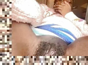 More Ebony BlackGirl Hairy PrettyPussy Queefing/Farting/Gaping!!!!!