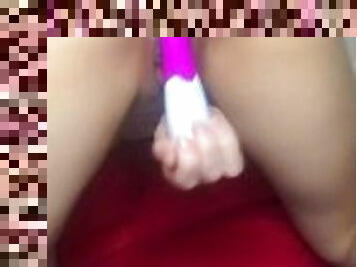 wet pussy with dildo dog style
