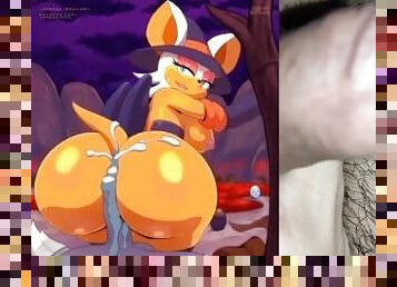 Rouge the Bat from Sonic gives Buttjob