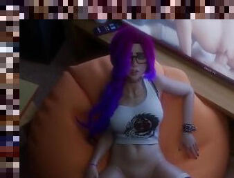 Gladys Gamer Girl 3D POV fuck (loop)