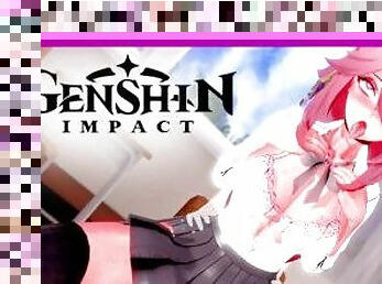 Genshin Impact - Yae Miko in school uniform