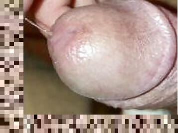Very slow edging leads to precum tease with fingertip part two
