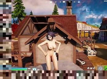 Fortnite gameplay (vikora nude)