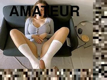 gros-nichons, masturbation, chatte-pussy, écolière, amateur, fellation, petite-amie, collège, ejaculation, brunette