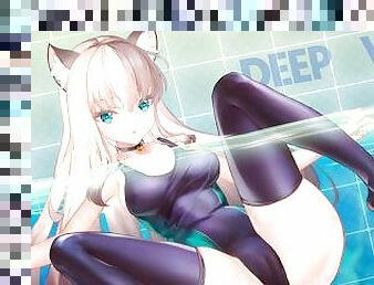 hentai uncensored pussy a neko schoolgirl in a swimsuit so tight and virgin.