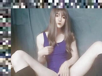 ??????? Japanese crossdresser teasing