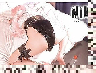 ?NIKKE??Yuni Cosplayer get fucked, Asian Hentai Crossdresser cosplay shemale 8