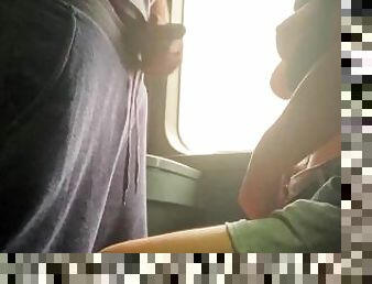 Compilation. woman masturbated me on the train