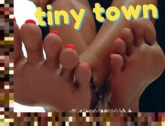 The New Queen of Tiny Town: Giantess Aurora Rules!