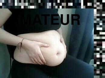 grosse, amateur, belle-femme-ronde, fétiche