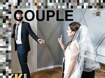 VIP4K. Couple decided to copulate in the bedroom before the ceremony