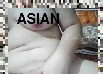 asian, perempuan-jelita, buatan-sendiri, main-dengan-jari, solo, filipina