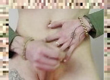Tattooed Trans Girl touching Herself for You