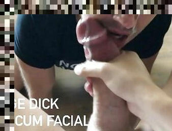 grande, monstro, amador, tiro-ao-alvo, pénis-grande, gay, pov, facial, ejaculação, massivo