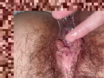 ekstrem, berambut, vagina-pussy, latina, sperma, ketat, basah, menggoda